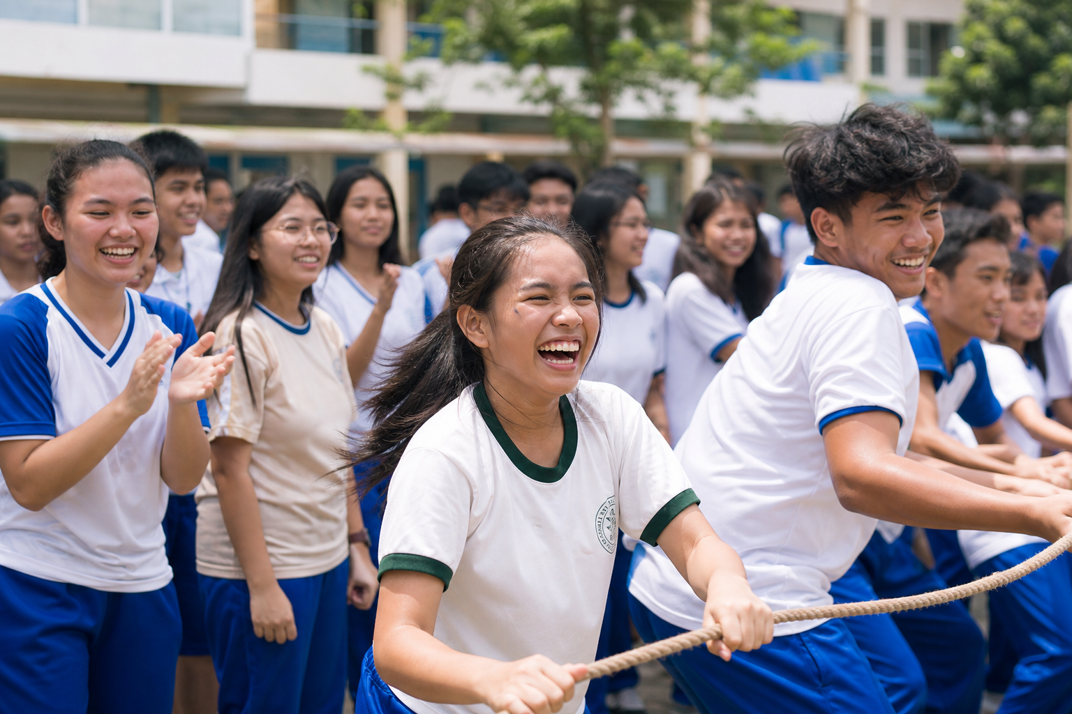 Nueva Vizcaya Institute students participating in a school event
